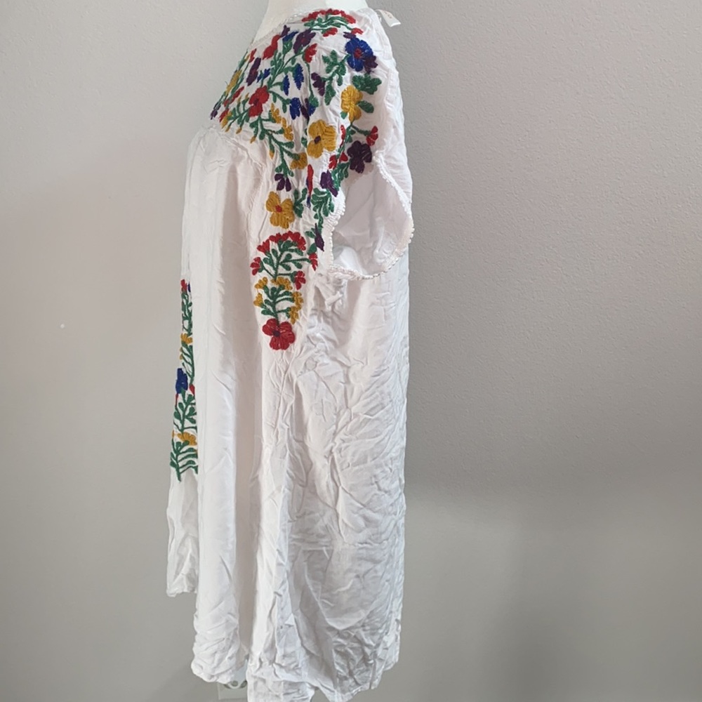 Shoreline White Embroidered Dress Sz XL - Picture 5 of 13